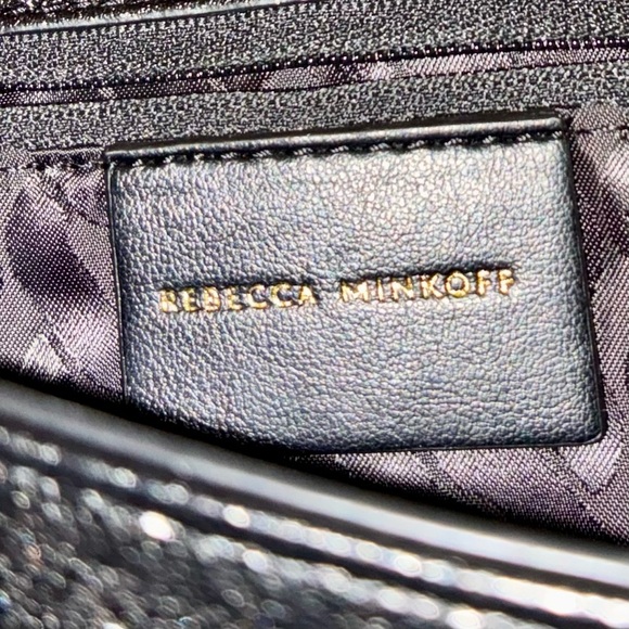 Rebecca Minkoff Black and Glitter Zip Clutch - Picture 4 of 13